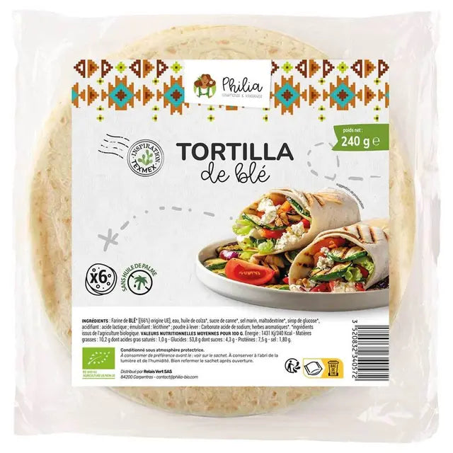 Wraps tortilla de blé x6 (240g)