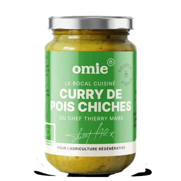 Curry de pois chiche carotte patate douce bio - pois chiche du Tarn-et-Garonne (340g)