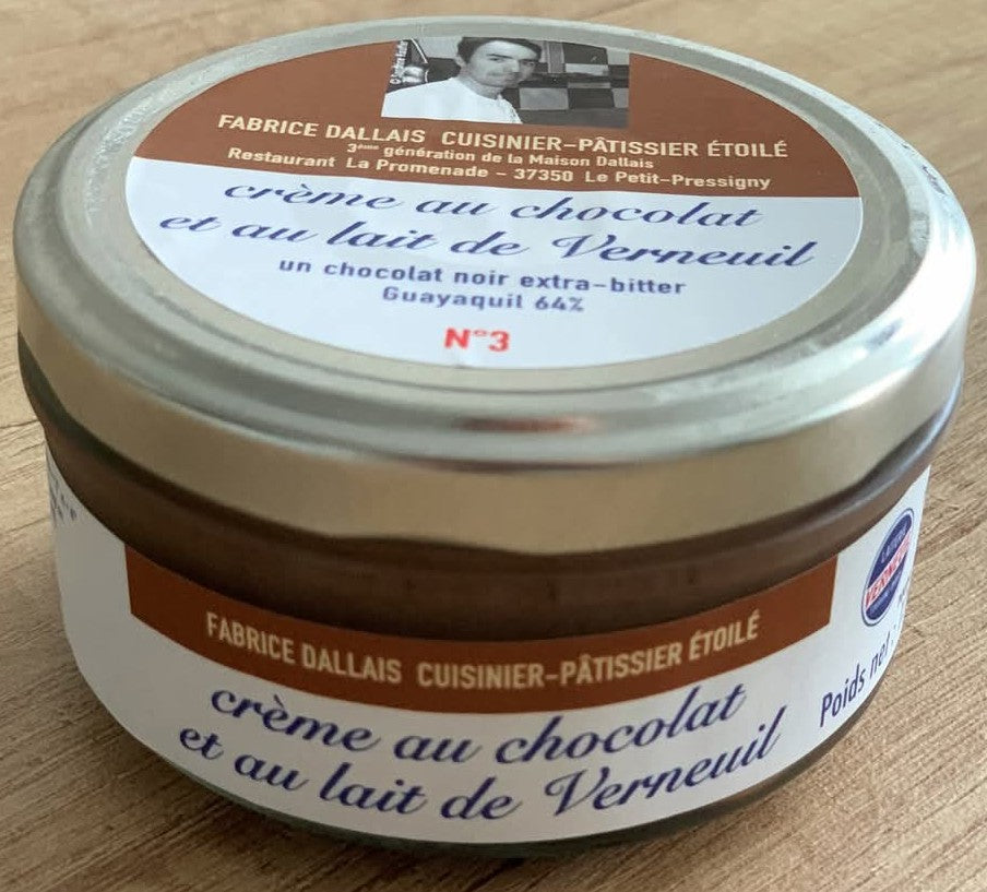 Crème au chocolat au lait de verneuil Bio
