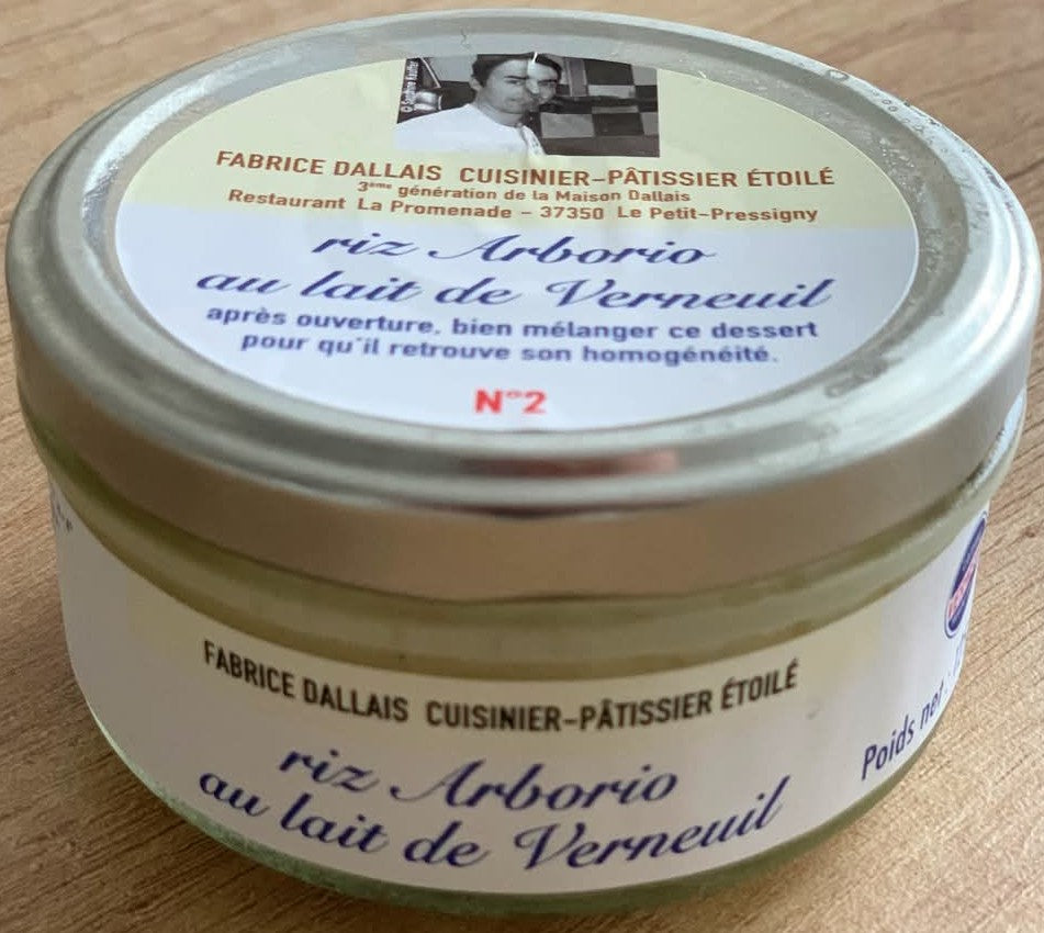 Riz Arborio et lait Verneuil (125g)