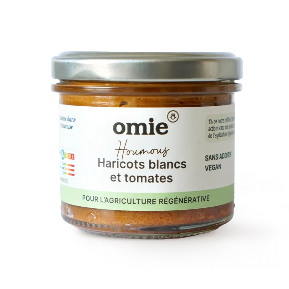 Houmous haricots blancs et tomates BIO - 90g
