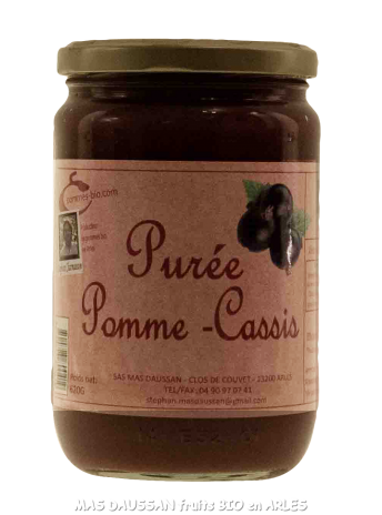 Purée de pomme-cassis - BIO