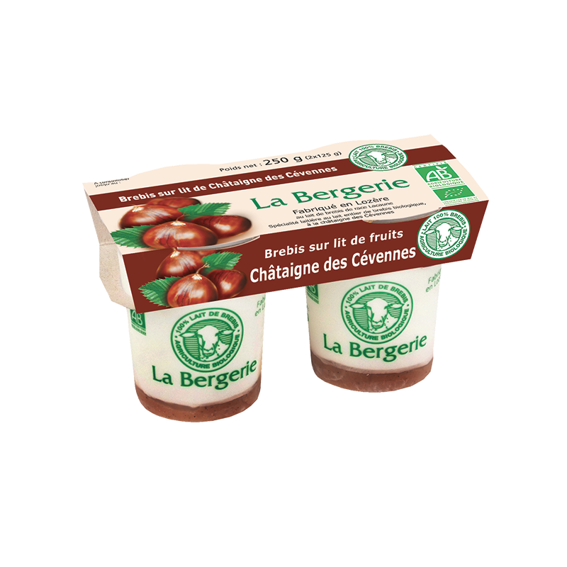 Yaourt au lait de brebis chataignes