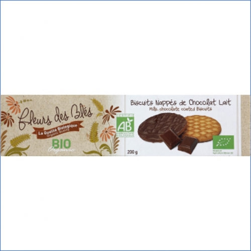 Biscuits nappés au chocolat au lait Bio