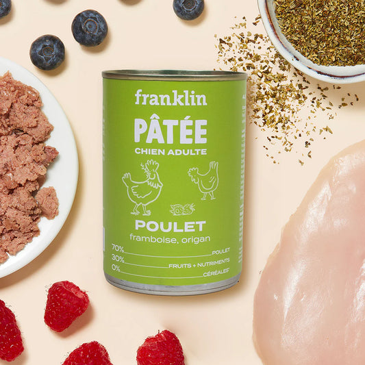 Pâté pour chien au poulet