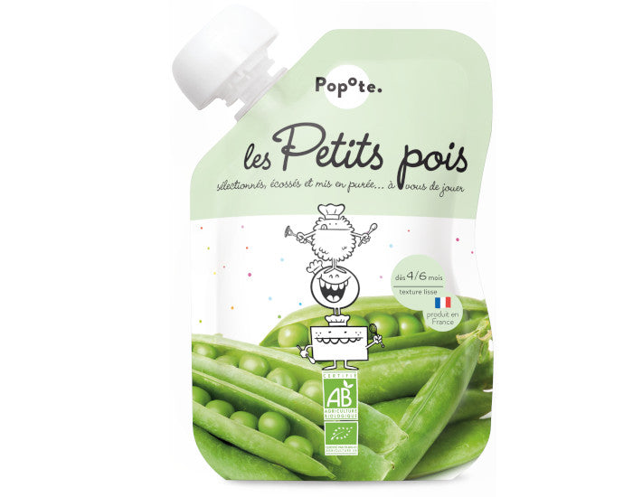 Gourde Petits pois - 120 g - Dès 4/6 mois