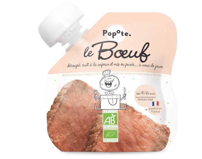 Gourde Boeuf - 60 g - Dès 4/6 mois