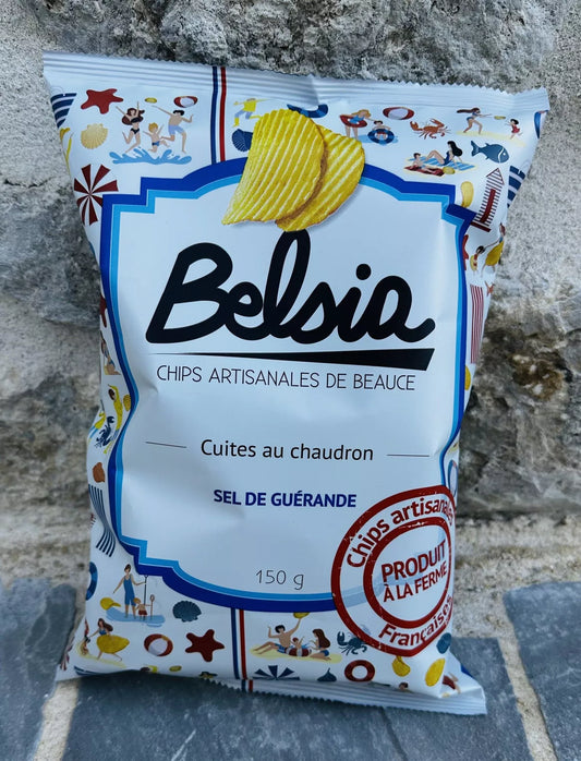 Chips Artisanales au Sel de Guérande (Ondulées) - 150g