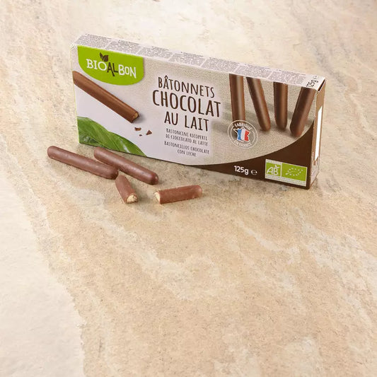 Bâtonnets chocolat au lait