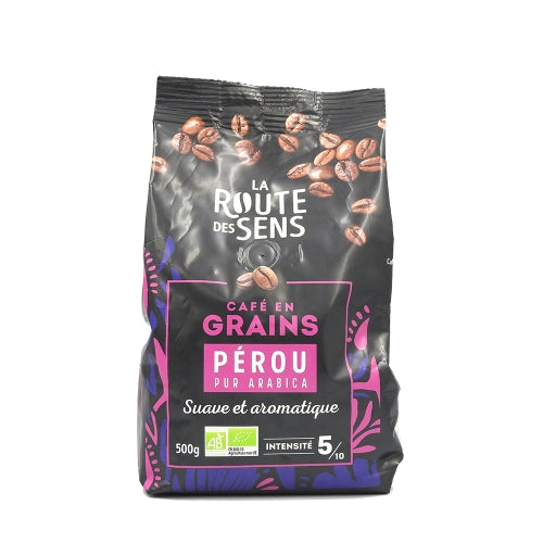 Café en grain puissant Pérou - 500g