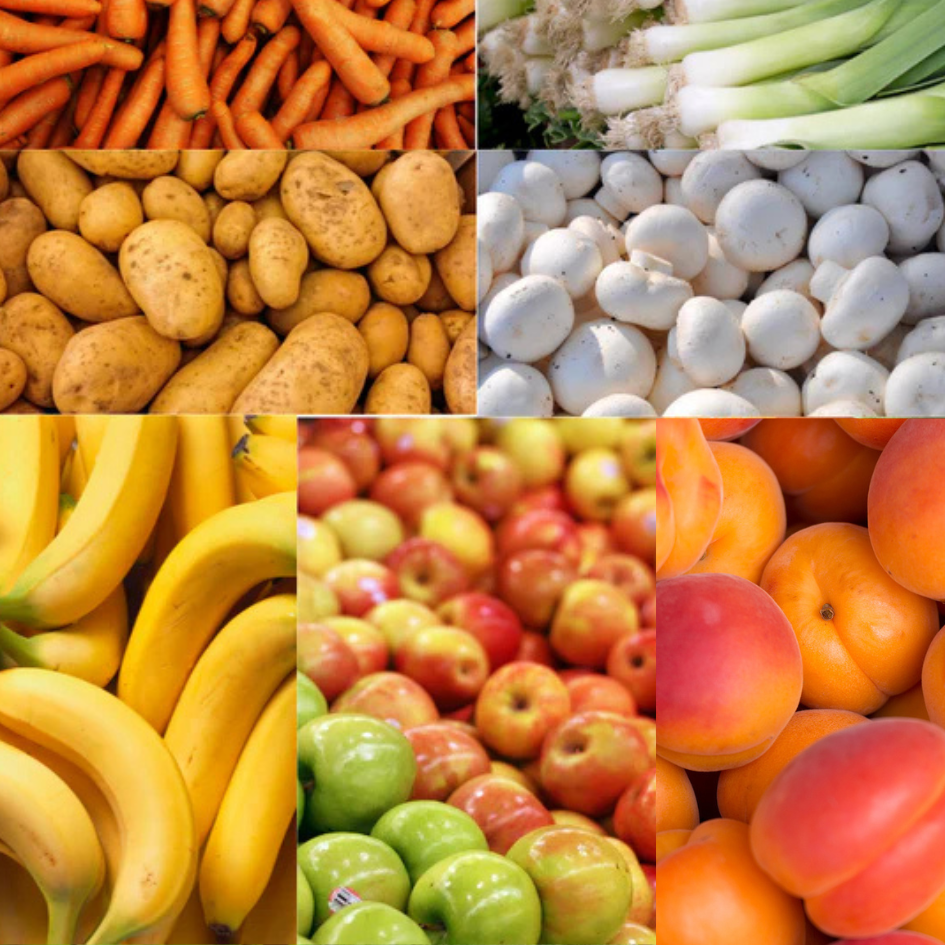 Panier de fruits et légumes classique