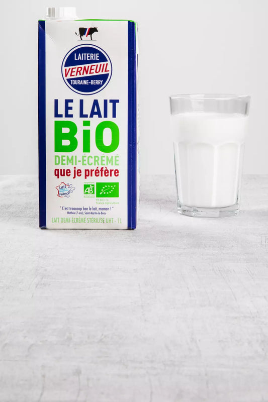 Lait de vache demi écremé - 1 L