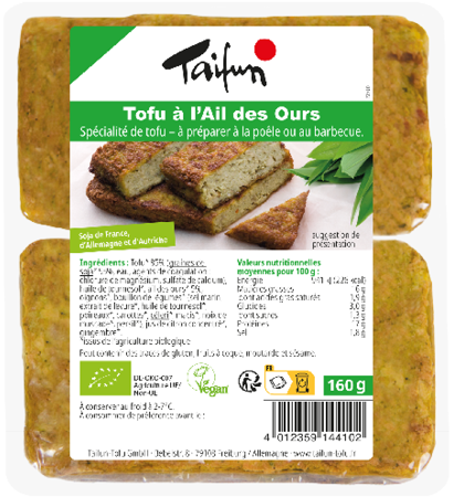 Taifun -Tofu à l'Ail des Ours BIO - 160g