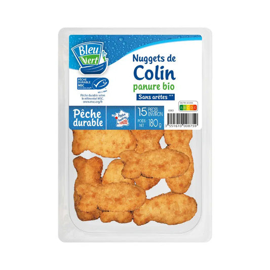 Nuggets de Colin d'Alaska panure Bio