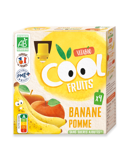 Gourde de compotes x4 Pomme banane bio