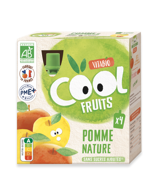 Gourde de compotes x4 Pomme nature Bio