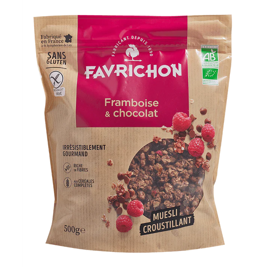 Muesli croustillant Framboise & Chocolat BIO - 500g