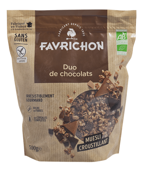 Muesli croustillant Duo de chocolats BIO - 500g