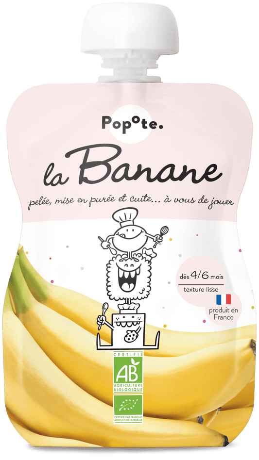 Gourde Banane Bio - 120 g - Dès 4/6 mois