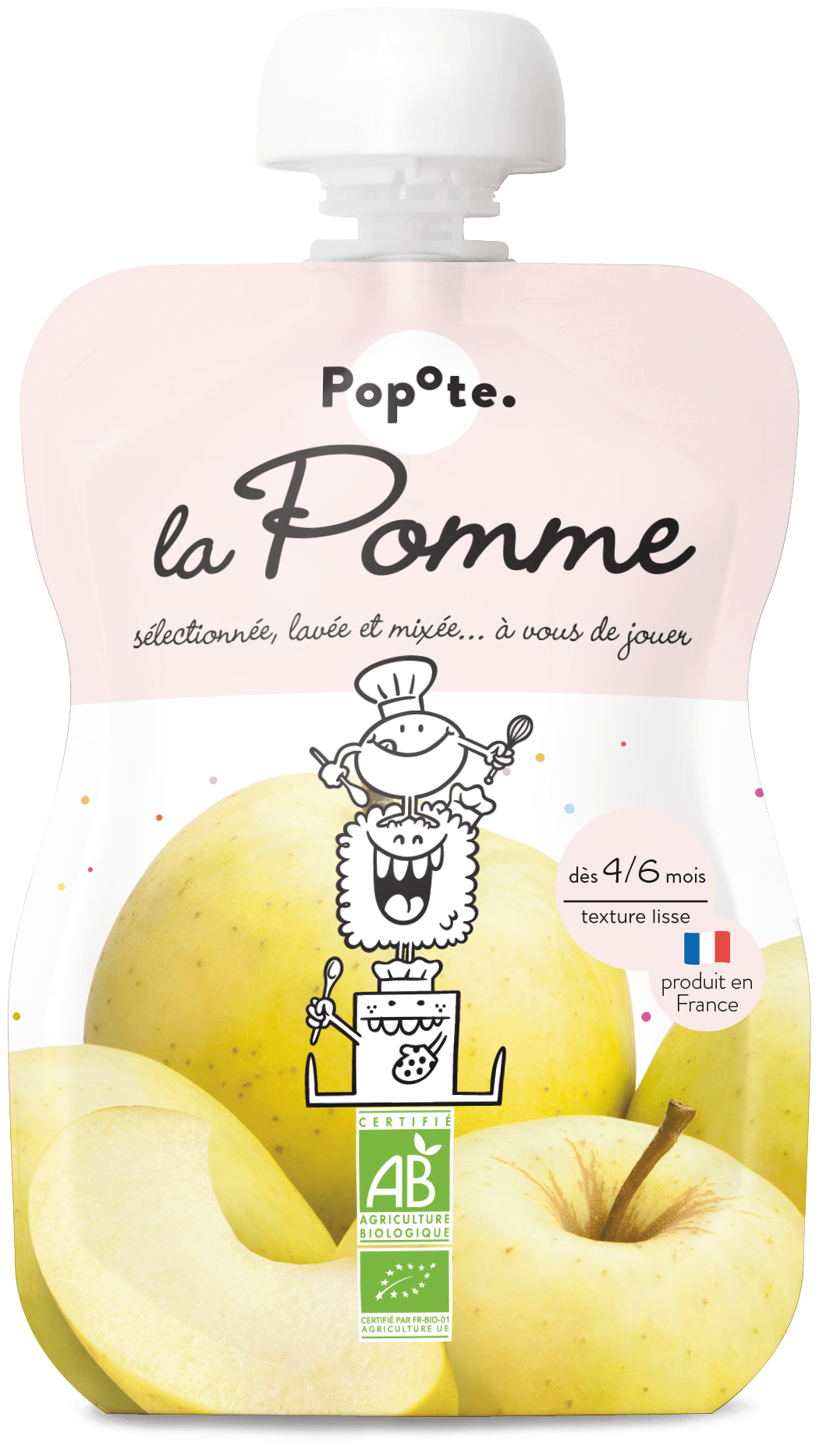 Gourde Pomme Bio - 120 g - Dès 4/6 mois