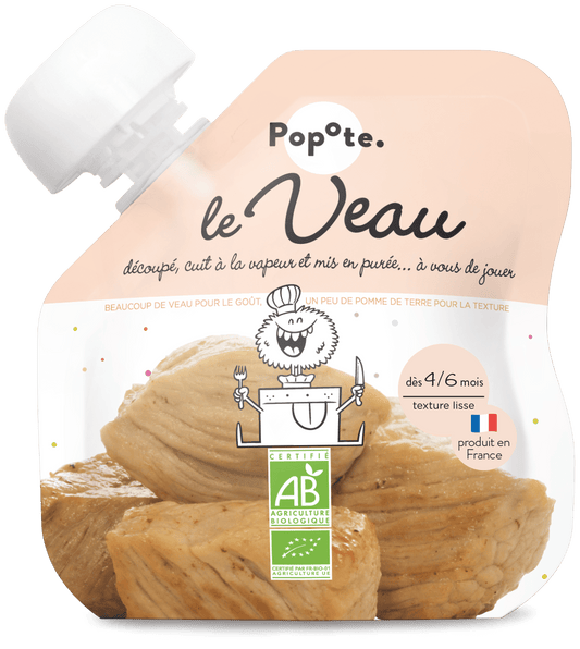 Gourde Veau Bio - 60 g - Dès 4/6 mois