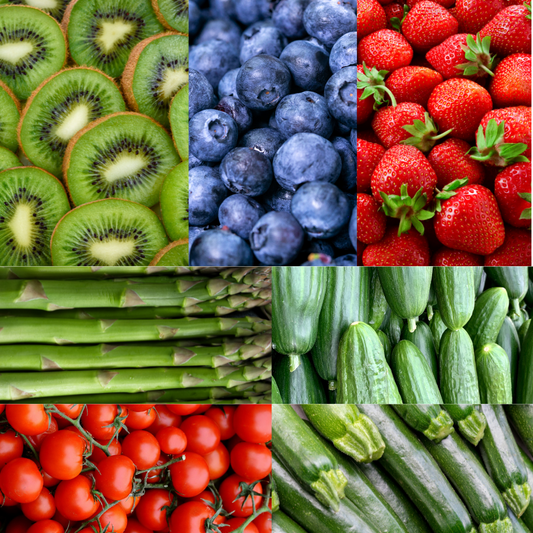 Grand panier de fruits et légumes