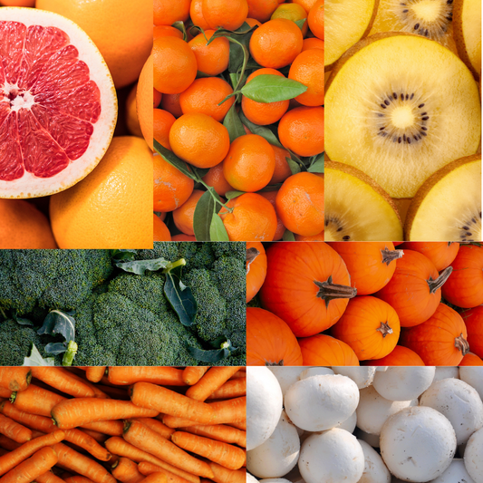 Grand panier de fruits et légumes