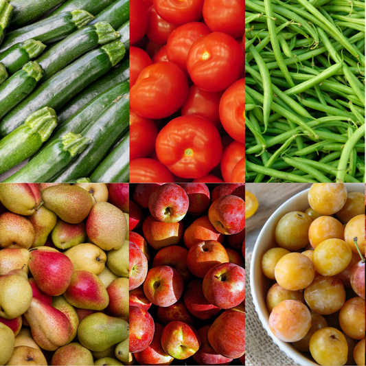 Panier de fruits et légumes de saison