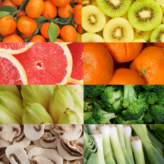 Grand panier de fruits et légumes