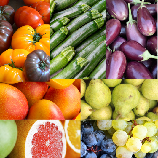 Grand panier de fruits et légumes