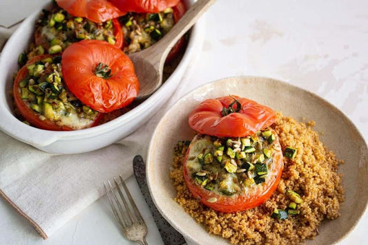 Tomates Farcies au Comté & Courgettes - 2 personnes