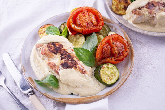 Poulet et Crème de Basilic au Parmesan - 2 personnes