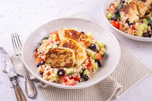 Halloumi Grillé et Taboulé de Pâtes Perlées- 2 personnes