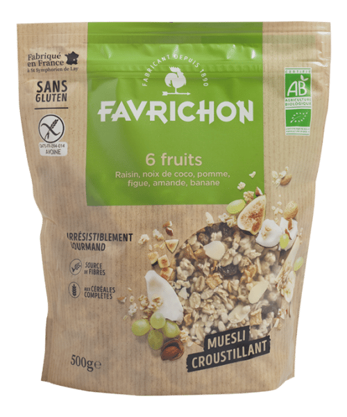 Muesli croustillant aux 6 fruits BIO - 500g