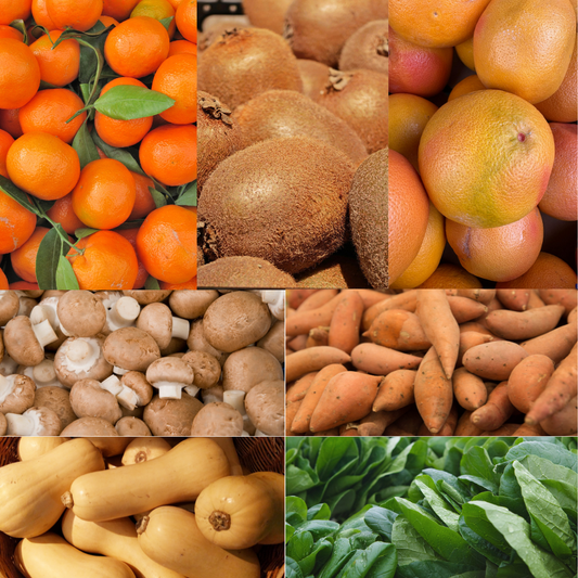 Grand panier de fruits et légumes