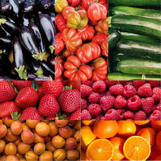 Grand panier de fruits et légumes