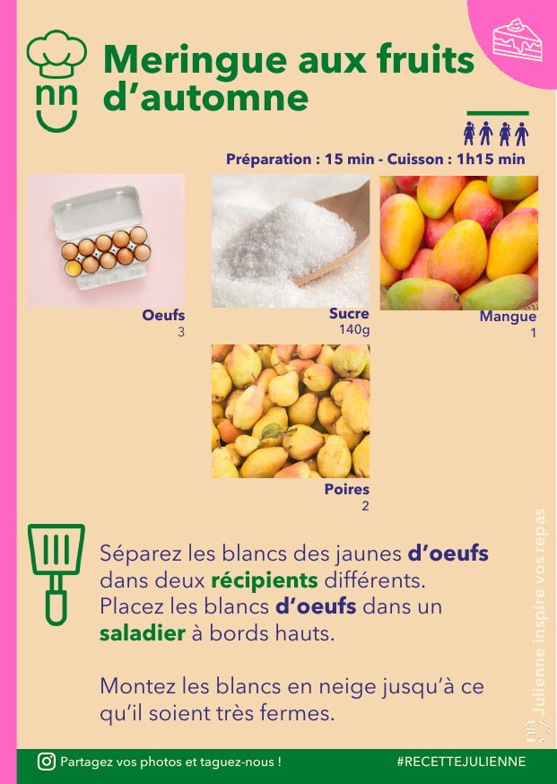 Meringue aux fruits d'automne