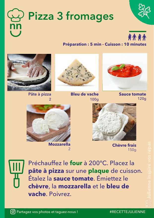 Pizza 3 fromages
