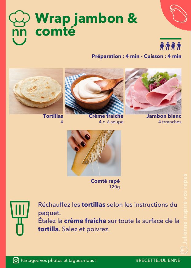 Wrap jambon & comté