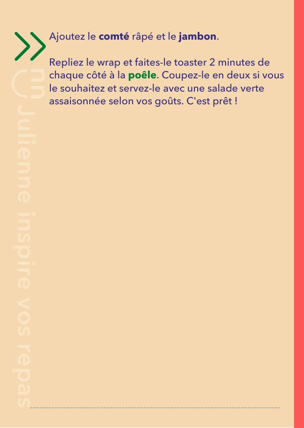 Wrap jambon & comté