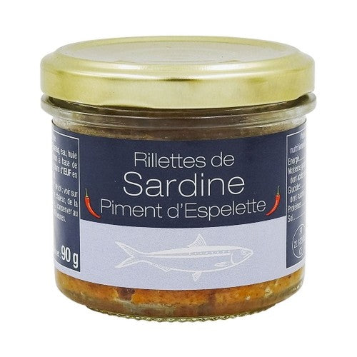 Rillettes de Sardine au piment d'Espelette - 90g