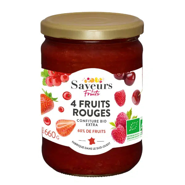 Confiture de fruits rouges Bio