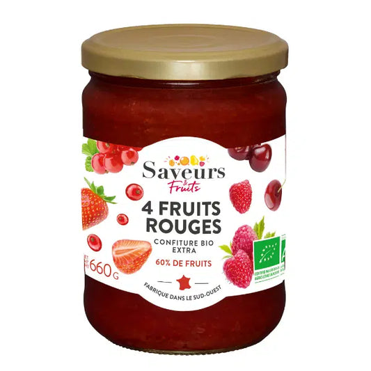 Confiture de fruits rouges Bio