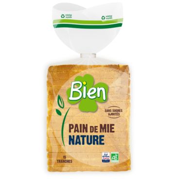 Pain de mie nature Bio