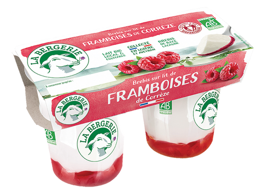 Yaourt au lait de brebis Framboises x2