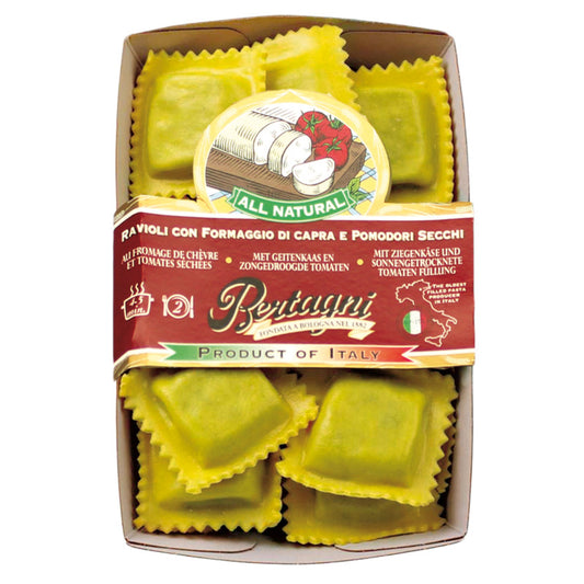 Ravioli con formaggio di capra e pomodori secchi - 250g